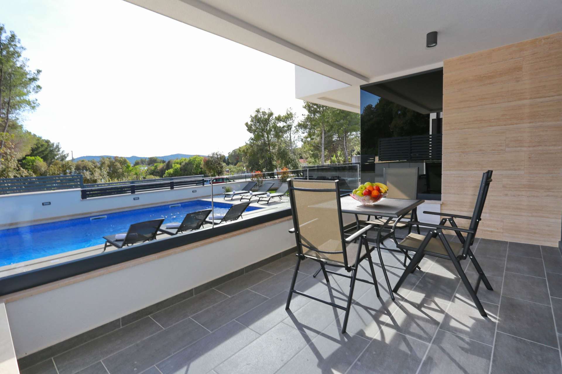 Studio with Pool View